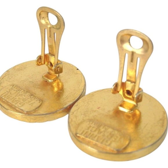 198158BL (S1) Gianni Versace Earrings Gold Metal - Picture 5 of 12